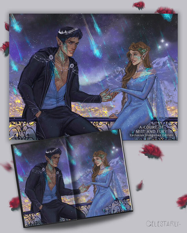 Official SE endpaper for ACOTAR by Sarah J. Maas