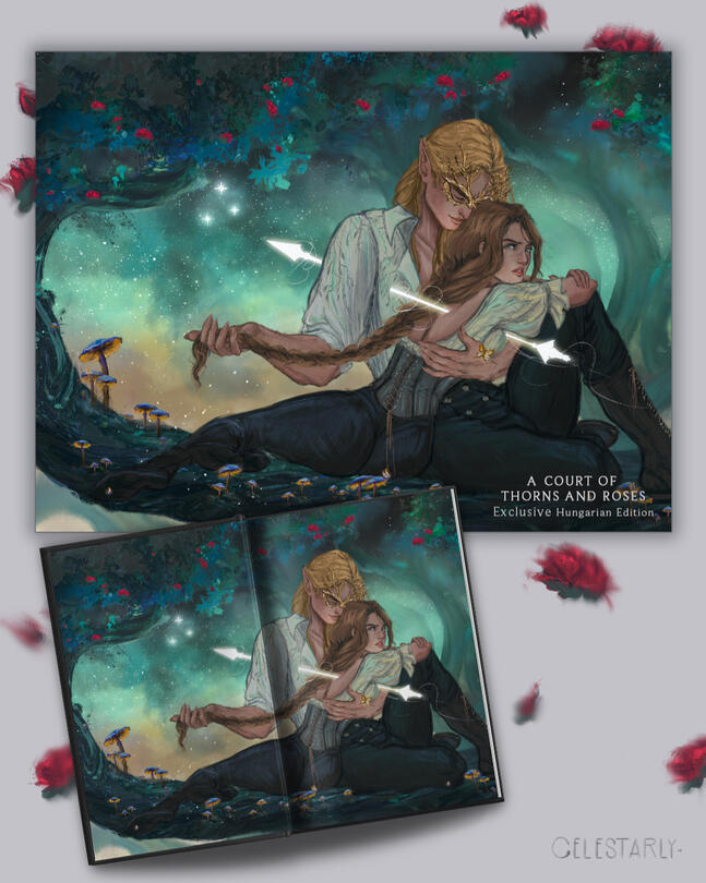 Official SE endpaper for ACOTAR by Sarah J. Maas